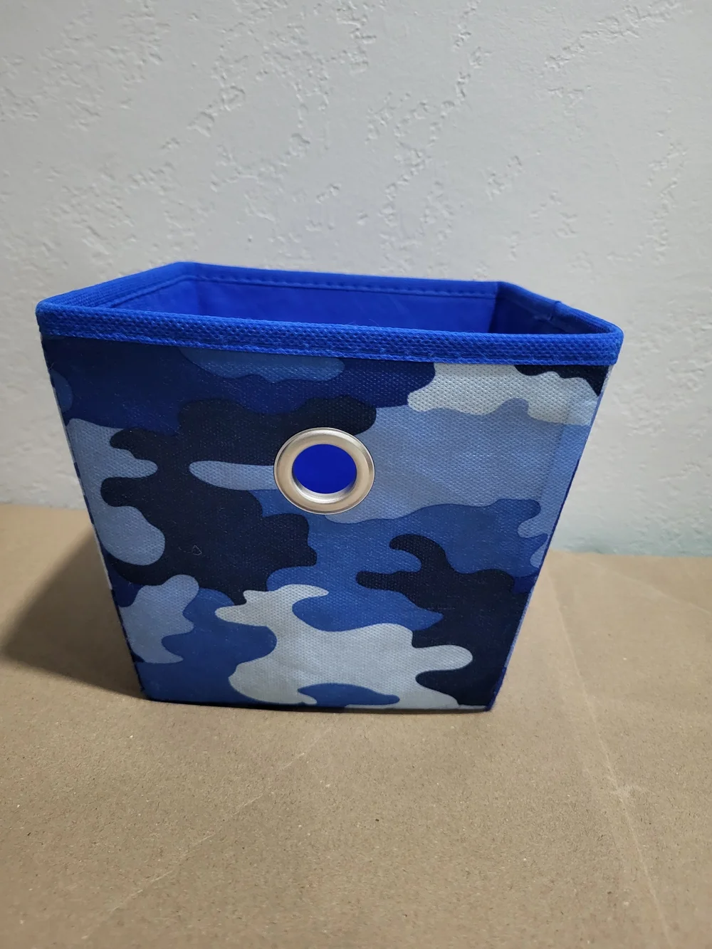 Blue Camo Fabric Storage Bins - Set of 2